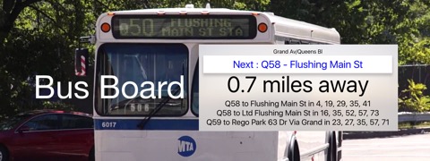 Bus Board Banner on AppleTV